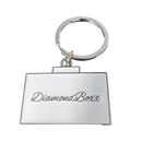 DiamondBoxx White keychain  back